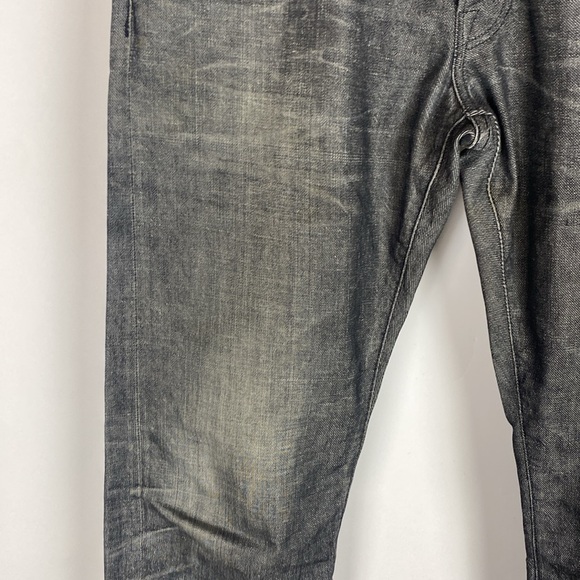 Fabric Brand & Co Jeans Mens 33 Japanese Selvedge Jeans Slim Fit Button Fly - Picture 4 of 16